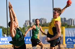 成都世运会｜沙滩手球男子决赛：德国队夺冠