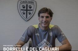 官方：卡利亚里宣布免签布雷西亚中锋博雷利，签署4+1合同