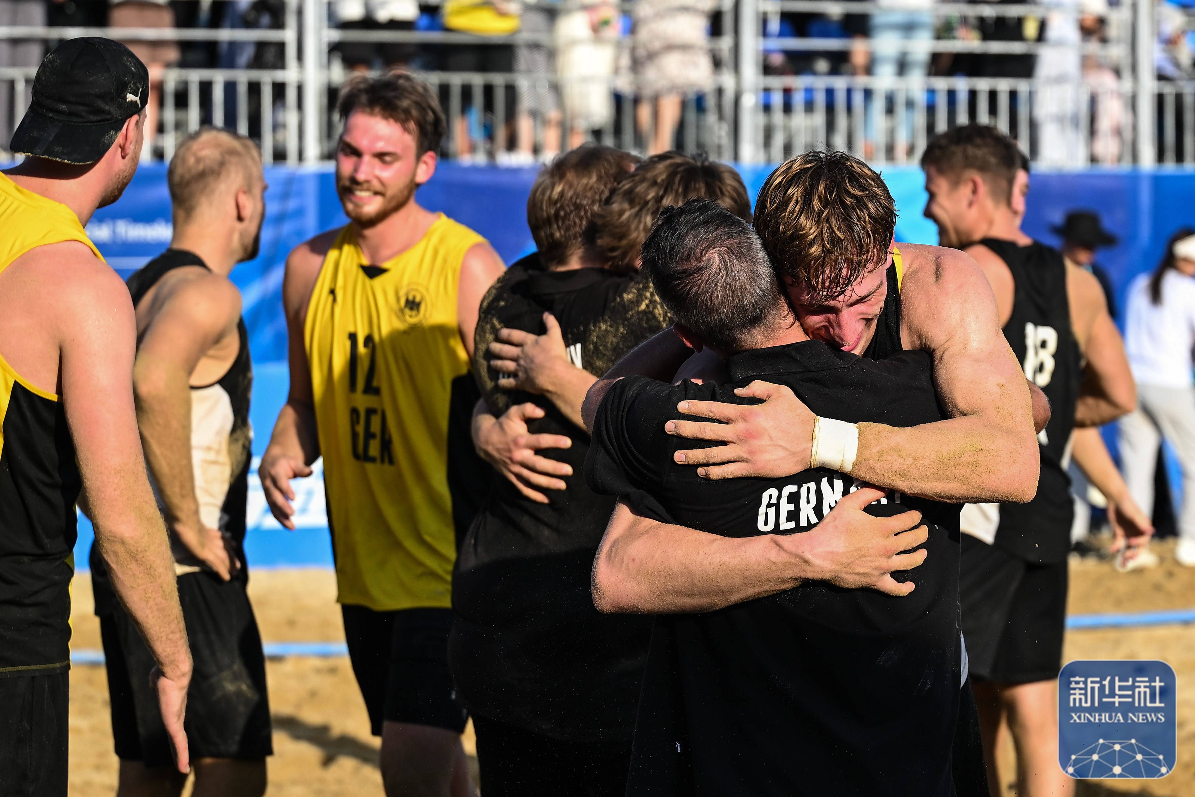 成都世运会｜沙滩手球男子决赛：德国队夺冠