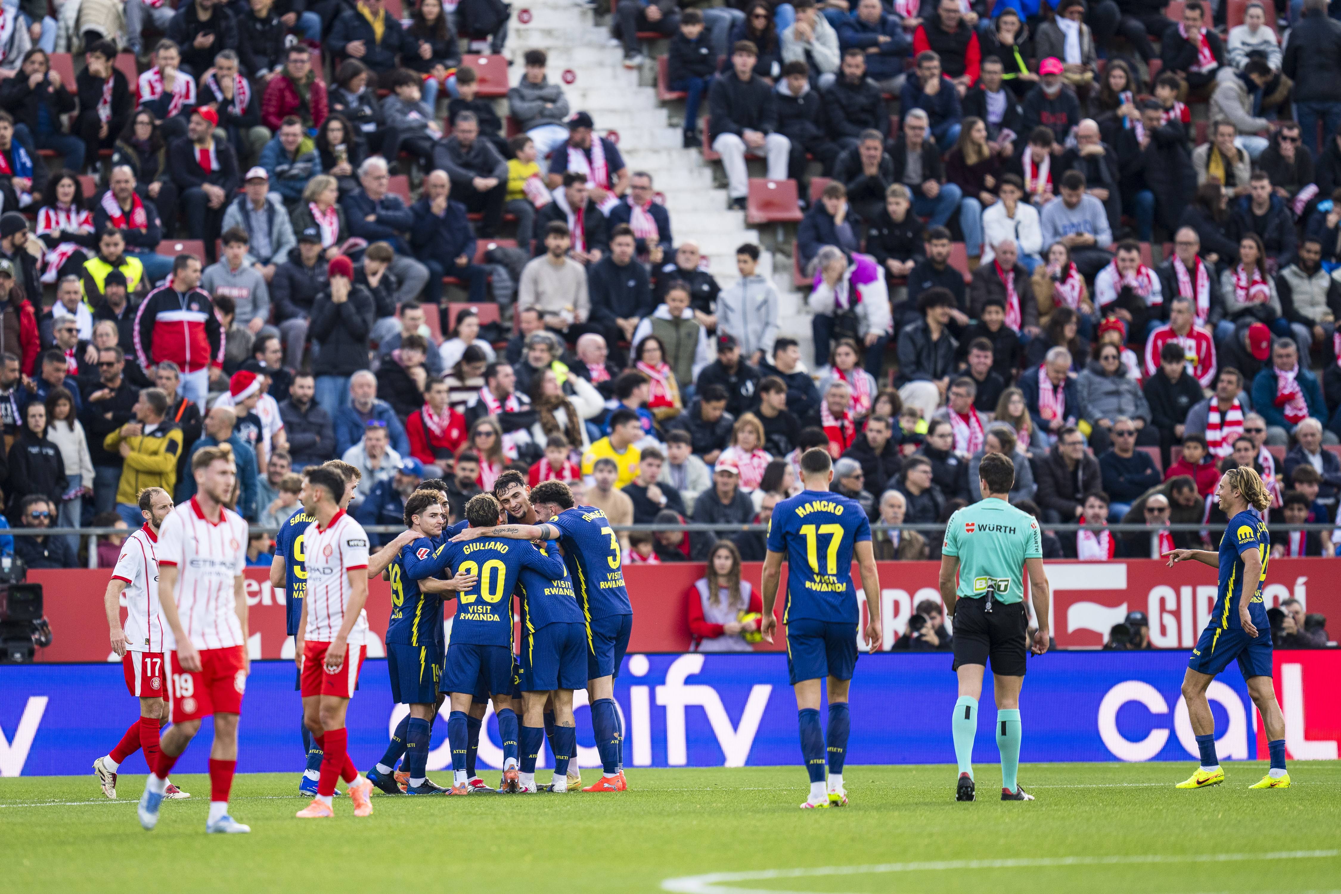 （体育）足球——西甲：赫罗纳不敌马德里竞技