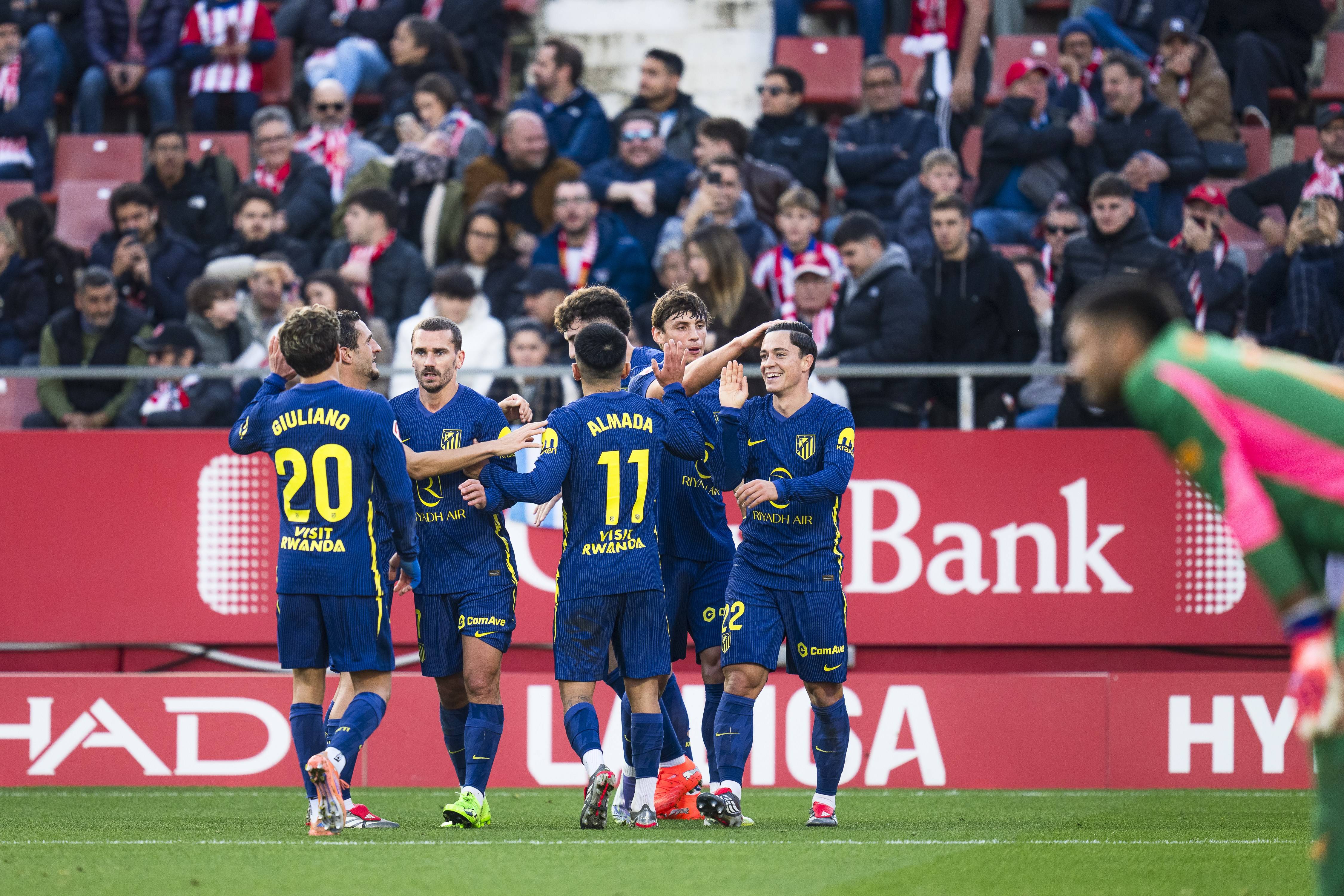 （体育）足球——西甲：赫罗纳不敌马德里竞技